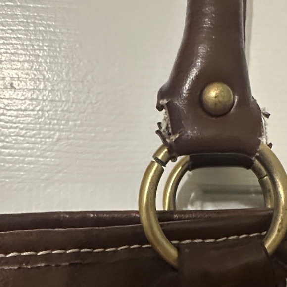 Coach Dark Brown Signature Shoulder Bag - Picture 4 of 16